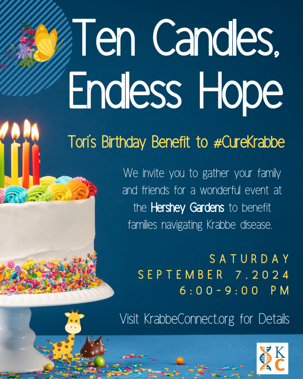 Ten Candles, Endless Hope: Tori’s Birthday Benefit to&nbsp;#CureKrabbe